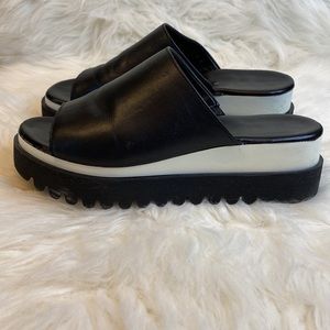 Gabor platform tuxedo sandals
